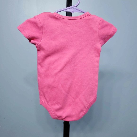 4/$10 Infant Girls Pink Graphic Print Onesie |Size: 3-6M - Picture 2 of 5